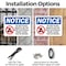 Signmission Do Not Place Objects On Top, 14 in W x Rectangle, Plastic OS-2PACK-NS-P-1014-L-11334 - alternate 2